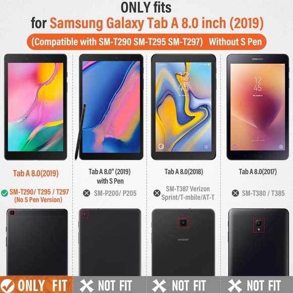 Timecity Galaxy Tab A 8.0" 2019 Case - B-09 - Picture 2 of 7